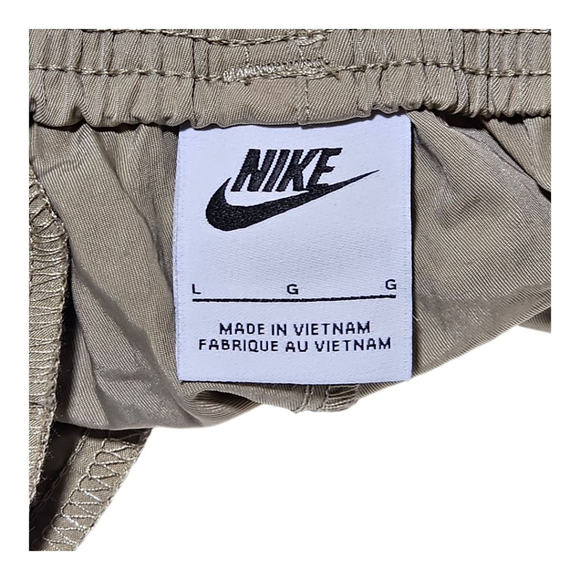 Nike Kids Lightweight Cargo Pants Large Khaki Stretch Waist - Picture 5 of 9